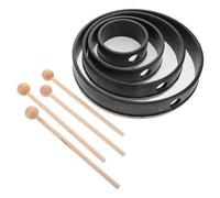 HEMOTON 4sets Boys and Girls Hand Drums Wood Jazz Tambourine Boy Girl Musical Instruments Drum Handpan Percussion Toys Early Education for Sensory Play