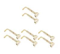 HEMOTON 4sets Viola Chin Rest Clamps Essential Violin Parts Metal Screws Set 2pcs*4