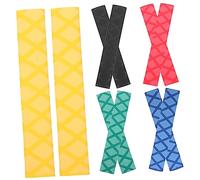 HEMOTON 5 Pairs Anti-slip Drumstick Covers Multi-color Non-slip Sleeve Protector Set for Jazz and Rock Drumming Sturdy Drumstick Wraps for Secure Grip