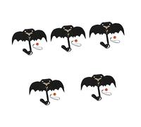 HEMOTON 5 Sets Halloween Rabbit Harness with Bat Wings for Bunnies and Chinchillas Decorative Pet Costume Easy to Wear and Remove Adds Festive Charm for Halloween Parties