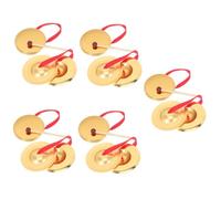 HEMOTON 5 Sets Lion Dance Gong Percussion Instrument Toy Kid Toys Playset Funny Percussion Toy Mini Toy Hand Held Percussion Bells Mini Gong Feng Shui Childrens Toys Drum Bells Alloy