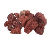 HEMOTON 500g Volcanic Lava Stone Aquarium Filter Media Natural Dark Red Filter Material for Fish Tank Habitat and Aquascaping Decoration