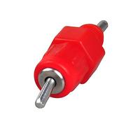 HEMOTON 50pcs Automatic Chicken Water Feeder Red Head Poultry Waterer for Chicken Watering Station