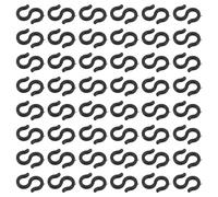 HEMOTON 50pcs Bike S-hook Clips Plastic Bicycle Cable Shift and Brake Cable Holders Housing Fixing Clips for Mountain and Road Bikes Management