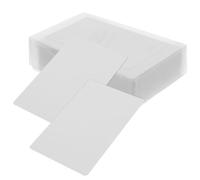 HEMOTON 50pcs Blank Metal Business Cards for Engraving, Aluminum Alloy with Double Blank Surfaces, Elegant Round Corner Design, Easy to Store, Suitable for Membership Cards and Sublimation