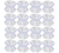 HEMOTON 50pcs Cm Double-Sided Suction Cups PVC Rubber Pads Lightweight Multi-Purpose Simple Design Suckers for Home Decoration and Organising Surfaces