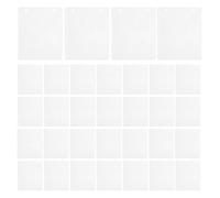 HEMOTON 50pcs Double Sided CD Sleeves for Disc Storage, Pp Material Inner Pages Smooth Handling, 2 Hole Binder Refill Pages for Media Archiving and Institutions, White Disc Pocket Sleeves