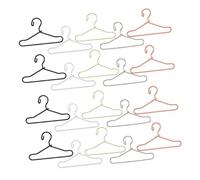 HEMOTON 50pcs Mini Doll Clothes Hangers Lightweight Tiny Coat Hangers for Dolls Compact Space Saving Miniature Apparel Rack for Dollhouses Stylish Organizational Accessory for Collectors