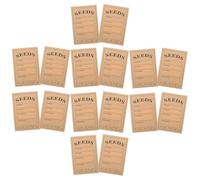 HEMOTON 50pcs Paper Seed Storage Envelopes with Window Resealable Self-Adhesive Seed Packets Visual Identification and Prevention of Accidental Spillage for Harvest Supplies and Craft