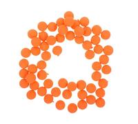 HEMOTON 50pcs Red Foam Fishing Beads for Carp Rigging, 12mm round Floating Baits with High Visibility and Quick Threading Features, for Dawn and Cloudy Environments