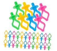 HEMOTON 50pcs Silicone Bobbin Clips Sewing Organizer Thread Holder Bobbin Fixed Clips for DIY Quilting Lightweight Durable with Design for Home and Sewing Shops