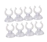 HEMOTON 50pcs Transparent Strong Suction Cup Hose Clips for Fish Tank Aquariums Direction Fixing Brackets for Smooth Surfaces Easy Install and Removal