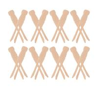 HEMOTON 50pcs Wooden Clothesline Clips, Vintage Clothes Pegs Heavy Duty Round Pegs for Laundry and Craft Decoration