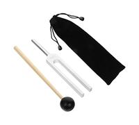 HEMOTON 528hz Aluminum Alloy Tuning Fork Set for Chakra Healing Therapy, Silver Musical Instrument for Vibration Sound Therapy and Nerve Sensory Relaxation