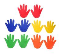 HEMOTON 5pairs Tactile Massage Mats Sensory Training Mats Dots Floor Markers for Boys and Girls for Toddlers Educational Toys Classroom Coordination