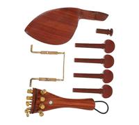 HEMOTON 5pc Violin Replacement Parts Jujube Wood Violin Shoulder Rest Tuning Pegs Tailpiece for