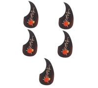 HEMOTON 5pcs Bass Pickguard Anti-scratch Guitar Plate Double-sided Adhesive for Easy Application against Scratches for Acoustic and Electric Guitars