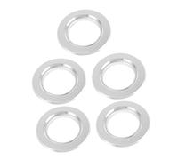 HEMOTON 5Pcs Birds Nest Hole Metal Rings for Parrots Durable Bite Accessories for Nest Boxes Easy to Install and Remove for Birdcages and Home Use