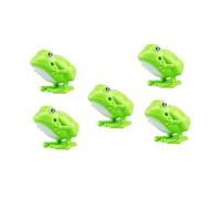 HEMOTON 5Pcs Clockwork Bouncing Frog Toys for Kids Educational Plastic Jumping Frogs Fun for Children for Parties