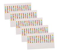 HEMOTON 5pcs Guitar Fretboard Stickers Note Labels Frets Map Decals for Acoustic Beginner Learners Chords Tool Ukulele