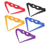 HEMOTON 5pcs Half-face Masks for Men Pvc Composite Cloth Masquerade Party Masks with Unique Stylish Design Not Easy to Fall for Halloween Parties and Stage Performances