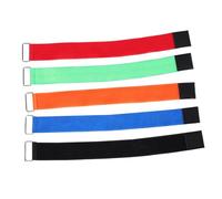HEMOTON 5pcs Legged Elastic Tie Rope Bands for Team Building and Relay Race Soft Leg Straps for Adults for Birthday Parties Outdoor Family Games Carnival Gym and Backyard Group Activities