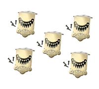 HEMOTON 5pcs Mandolin Tailpiece Traditional Metal Mandolin String Tailpiece for Musical Instrument Accessories Bridge for String