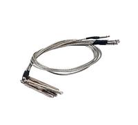 HEMOTON 5pcs Piezo Pickup Rods String Guitar Passive Piezo Pickup Sticks Cable for Acoustic Guitar Folk Music