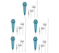 HEMOTON 5pcs Portable Miniature Microphone for Phone Handheld Miniature Microphone for Singing and Recording The Go