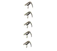 HEMOTON 5pcs Professional Tuning Clip Metal Capo Easy Repositioning for Classical Guitar Guitar Tuning Pegs