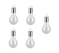 HEMOTON 5pcs Solar Light Bulb Solar Lights for Outside Waterproof Powered Light Bulbs Hanging s Outdoor Lights Christmas Lights Led Abs Indoor Edison
