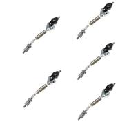 HEMOTON 5pcs Spring Tensioner for Drum Foot Pedal Replacement Bass Drums Parts Stainless Steel Hook Spring for Percussion Instrument Use