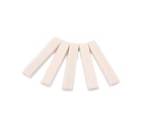 HEMOTON 5pcs Vintage Artificial Bone Buffalo Guitars Saddle Polished for Guitar Bass for Acoustic Bone Saddle Replacement