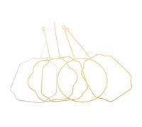 HEMOTON 5pcs Vintage Gold Hollow Palace Fan Frame for DIY Crafting Projects | Metal round Base, Classic Traditional Style, for Fabric or Paper Faces, Weddings and Stage Shows