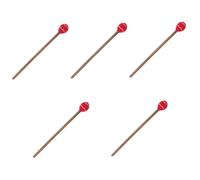 HEMOTON 5pcs Wooden Singing Bowl Mallet Stick for Meditation Sound Bowl Accessory Small Buddha Striker for Relaxing Scenario