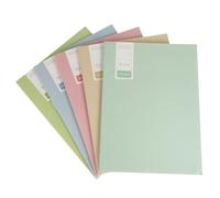 HEMOTON 5pcs Writing Notepads Softcover Journals Lightweight Diary Books for Students Office Travel Premium Paper for Ink-bleed Writing Daily Organizer for Planning and Prioritizing Tasks