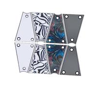 HEMOTON 5sets Backplate Rear Tremolo Cover Guitar Pick Guard Scratch-resistant Electric Guitar Plate 8pcs*5