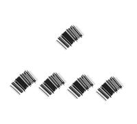 HEMOTON 5sets Guitar Side Fret Dots Stickers 2mm Plastic Fretboard Markers for Guitar Accessories 100pcs*5