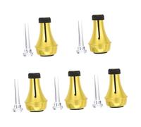 HEMOTON 5sets Trumpet Mute Trumpet Practice Abs Mute Straight for Practice Parts for Quiet Playing at Home Studio