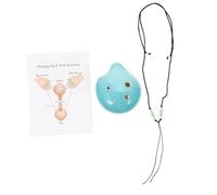 HEMOTON 6-Hole Ceramic Ocarina for Beginners, Medium Tenor Wind Instrument, Easy to Store and Not Easy to Break, for Beginner Practice and Music Learning