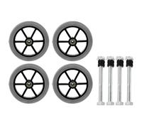 HEMOTON 6 Inch Universal Wheelchair Front Wheels Replacement Pair with Castors for Power Chair and Mobility Scooter Accessories Indoor Outdoor Use