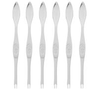HEMOTON 6 Pack Seafood Forks Picks Stainless Steel Seafood Crab Lobster Shellfish Fork Picks Spoon Fruit Forks Nutcracker Needle Kitchen Picnic Seafood Tools
