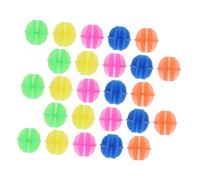 HEMOTON 6 Set Glow Dark Bicycle Wheel Spokes Beads Colorful Plastic Clip Decorations for Adults Easy Installation Safety Visibility Enhancer Bike Accessories