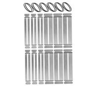 HEMOTON 6 Sets Guitar Fretboard Protector Fingerboard Guards Stainless Steel Guitar Repairing Maintenance Tool Kit for Luthiers DIY Enthusiasts with Versatile for Polishing