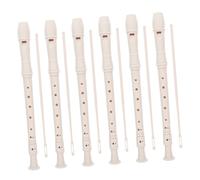 HEMOTON 6 Sets Kids Soprano Recorder German Style Abs Flute with Cleaning Stick for Easy Play and Group Learning in Classrooms