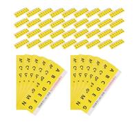 HEMOTON 60 Sheets Harmonica Key Stickers Polyphonic 12 Tone Note Labels with Sturdy Adhesive Designed for Beginners Harmonica Practice and Music Theory Reference