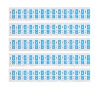 HEMOTON 60pcs Harmonica Note Stickers for Beginners - Removable Self-adhesive Scale Marking Labels for C Key 24-hole and 28-hole Polyphonic Harmonicas - Blue Musical Number Stickers