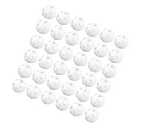 HEMOTON 60pcs White Rattle Inserts for DIY Plush Soft Sensory Bell Balls with Gentle Sound Compact Lightweight Plastic Noise Makers for Newborns and Rattles Craft Projects