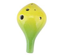 HEMOTON 6holes Smokey Ocarina Musical Instrument Ceramic Flute for Beginners and Music Creation