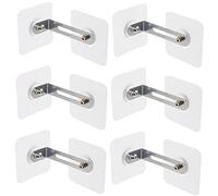 HEMOTON 6pcs Anti-tip Cabinet Child Proofing Furniture Anchors Furniture Wall Anchor Shelf Wall Anchors Anti Tip Furniture Anchors Safety Kit Falling Furniture Prevention Anchors